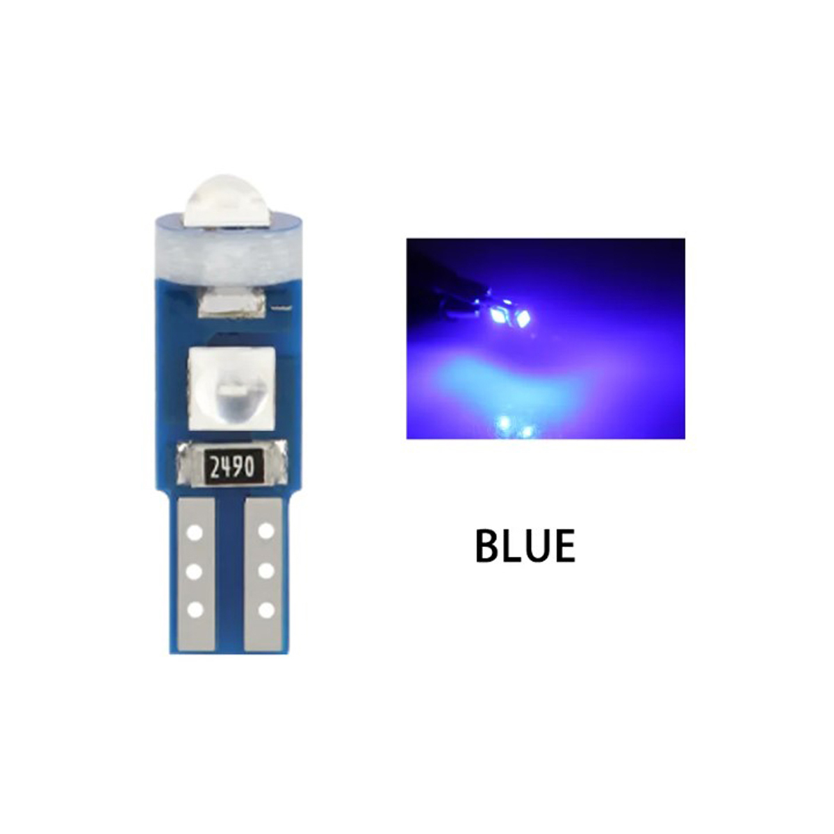 T5 3 LED AZUL