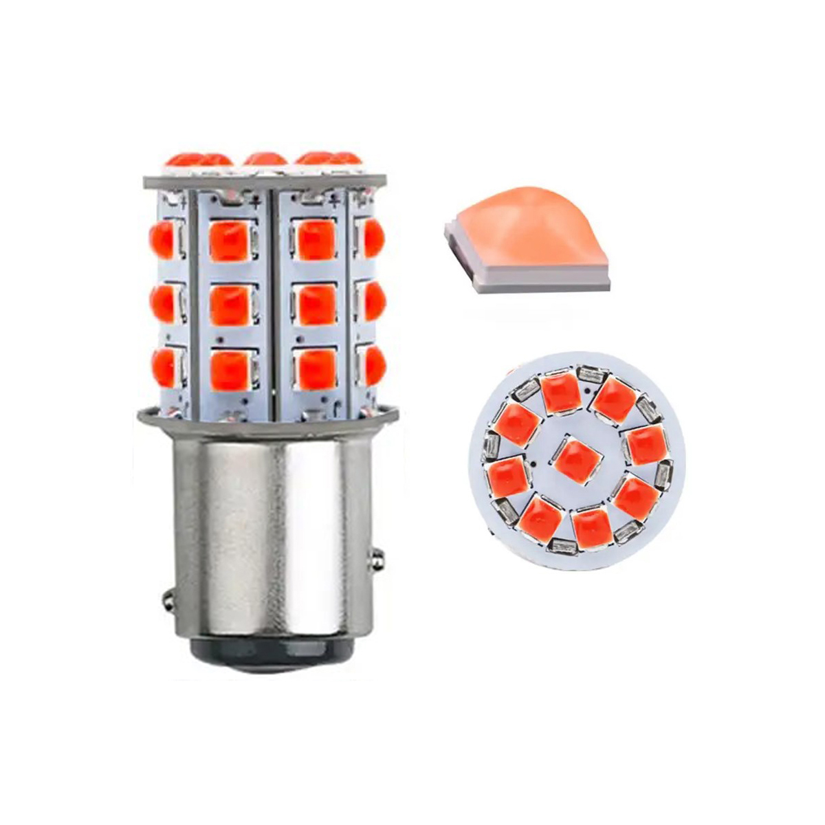 1157 33 LED CREE ROJO FIJO/FIJO